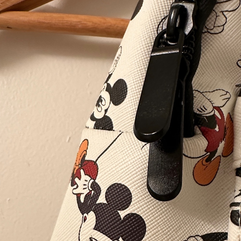 Mickey Mouse Patterned Mini Backpack - White with… - image 3